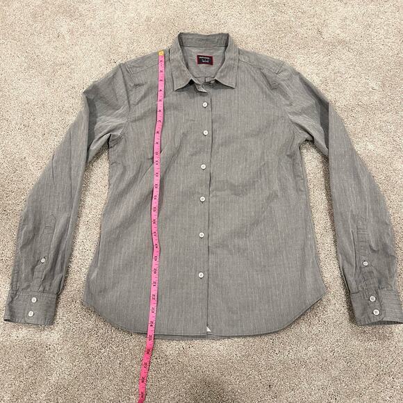 UnTUCKit Men's Grey Long Sleeve Button‎ Down with Small Detail Cotton Size 4 - Picture 7 of 10